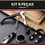 Conjunto Acessórios Vinho 5 peças (brinde)