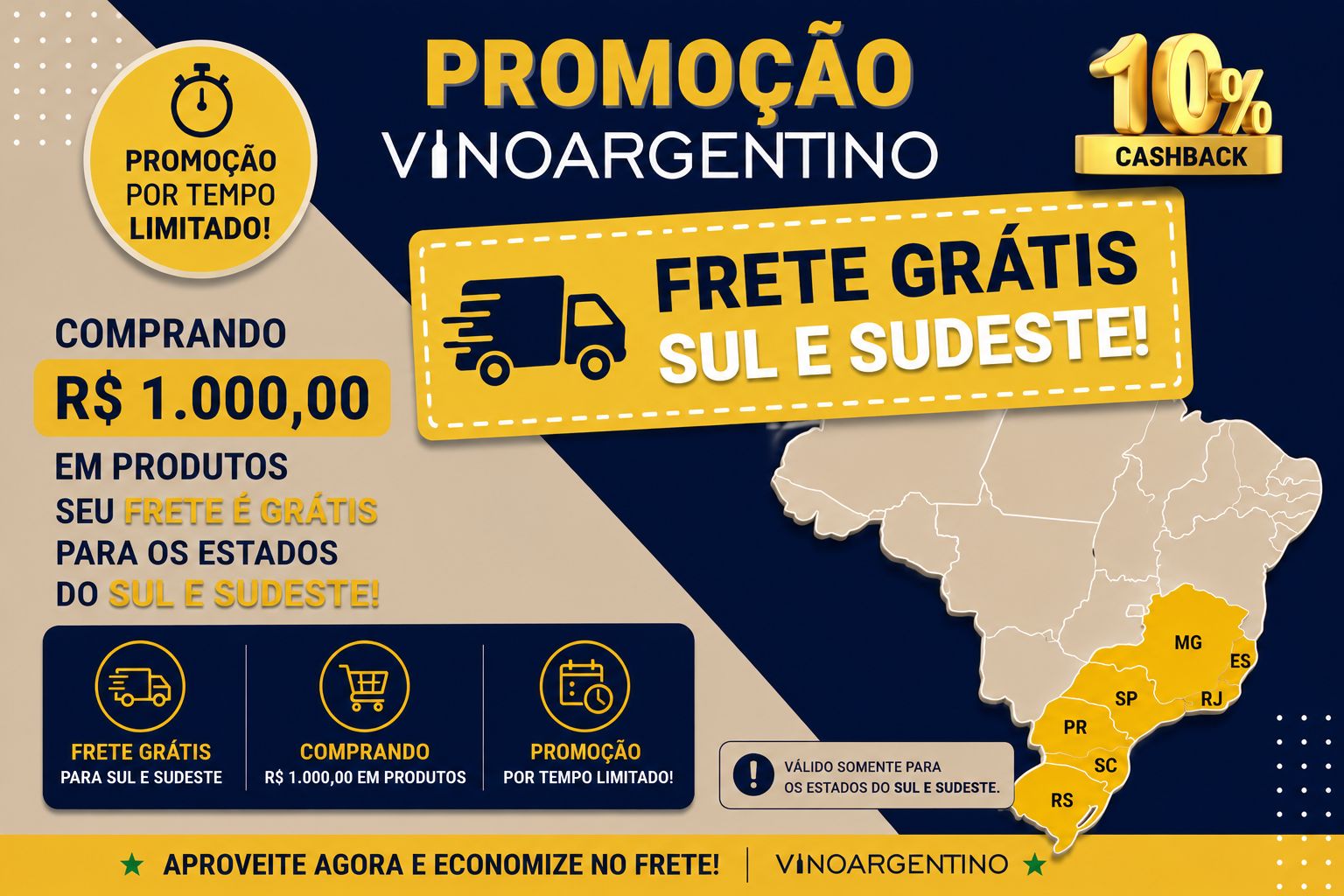 FRETE GRÁTIS SUL E SUDESTE